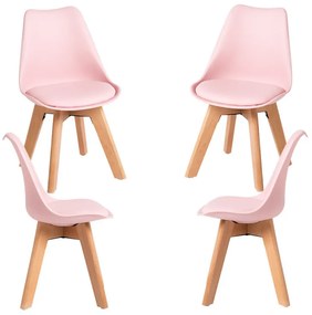 Pack 4 Cadeiras Synk Kid (Infantil) - Rosa