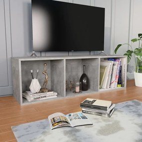 Estante/móvel de TV derivados de madeira cinzento cimento