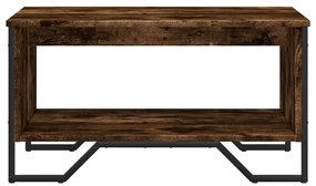 Mesa de centro 75x51x40 cm derivados de madeira carvalho fumado
