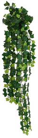 359035 vidaXL Plantas suspensas artificiais 12 pcs 339 folhas 90 cm verde