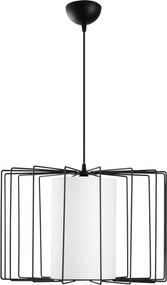 Candeeiro Tel – Preto e Branco – 47 cm
