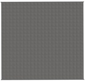 Manta pesada 11 kg 220x230 cm tecido cinzento
