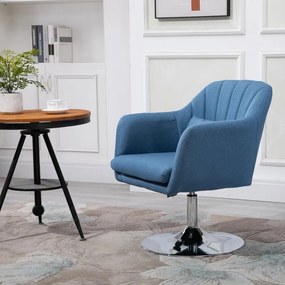 Cadeira Giratória Dolphin – Azul – Design Nórdico