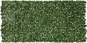 Sebe artificial para proteção visual, decorativa, em rolo, 3L x 1H m, folhagem realista, proteção anti-UV, verde escuro