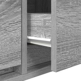 Aparador de TV vidaXL Cinza Sonoma 100x31x25,5 cm Madeira Derivada