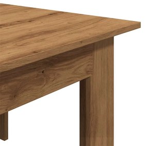 Mesa centro 100x60x42 cm derivados madeira carvalho artisiano