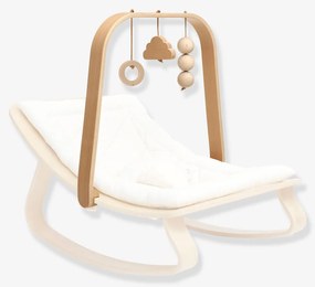 Arco de atividades sem Espreguiçadeira Levo Charlie Crane  bege claro liso