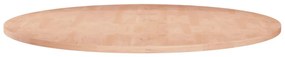 vidaXL Tampo de mesa redondo Ø80x1,5 cm carvalho maciço não tratado