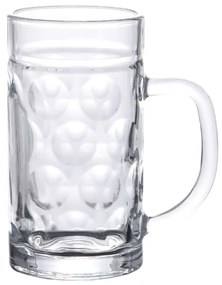 Canecas de cerveja com pega 6 pcs 500 ml vidro