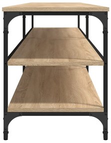 Móvel p/ TV 200x30x50cm derivados madeira/metal carvalho sonoma