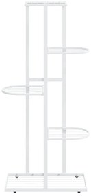 Suporte de vasos c/ 5 prateleiras 43x22x98 cm metal branco
