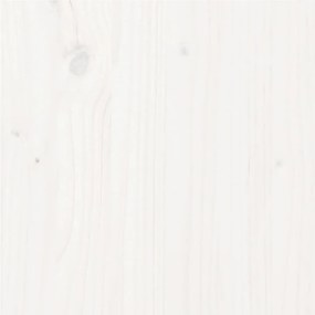 Estrutura de cama 100x200 cm pinho maciço branco