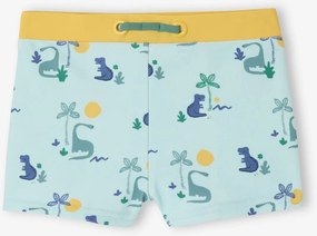 Calção de banho dino, para bebé azul-turquesa