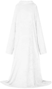 vidaXL Sweatshirt manta Branco F Flanela