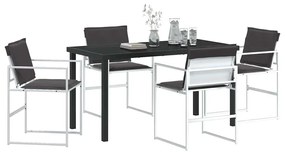 Conjunto de Jantar de Jardim de 5 Peças com Almofadas de Textileno Bra