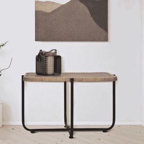 MESA DE CENTRO CEBU 75X55X46,5 CM CASTANHO E PRETO