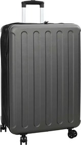 vidaXL Mala com bloqueio Cinzento escuro 50 x 30 x 76 cm Plástico ABS