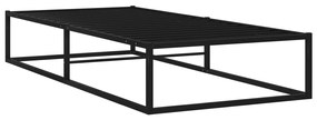 Estrutura de cama 100x200 cm metal preto
