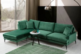 Sofá de Canto Papira – Verde – 283 x 180 cm