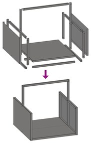 Suporte para lenha aço laminado a frio verde azeitona