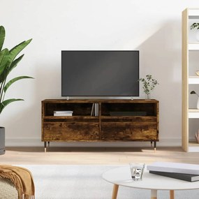 vidaXL Móvel p/ TV 100x34,5x44,5 cm derivados madeira carvalho fumado