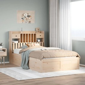 vidaXL Cama sem colchão 120x200 cm madeira de pinho maciça
