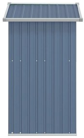 Abrigo de jardim 126x97,5x177 cm aço galvanizado cinzento
