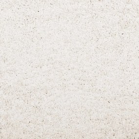 Tapete shaggy de pelo alto PAMPLONA 140x200 cm creme