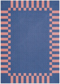 Tapete artesanal em lã de pelo comprido Tekla Frame