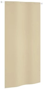 vidaXL Tela de varanda 120x240 cm tecido Oxford bege