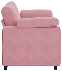 Sofá-luvas 120 cm veludo rosa