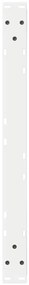 Pés para mesa de centro 2 peças, branco, 70x(30-31,3) cm, aço