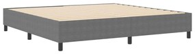 Cama Box VidaXL Cinza Claro 200x200 cm em Tecido de Corduroy