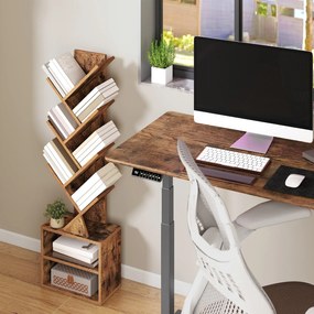 Estante em forma de árvore 20,3 x 38 x 123,2 cm castanha