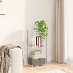 vidaXL Prateleira de Armazenamento branco 43 x 27 x 90 cm Alumínio