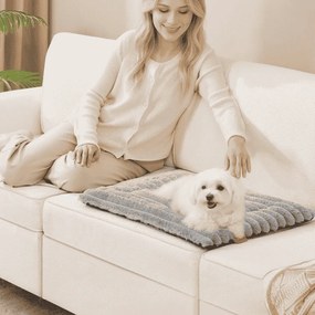 Manta para cães S 60 x 45 cm lavável na máquina cinzento