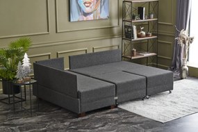 Sofá-Cama de Canto Fly – Antracite – 210x70x280 cm