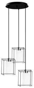 Chandelier Swank – Preto – 35 cm de diâmetro, 113 cm de altura
