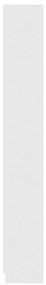 Estante com 5 prateleiras 60x24x175 cm derivados madeira branco