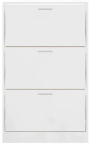 Sapateira 63x24x103 cm derivados de madeira branco brilhante
