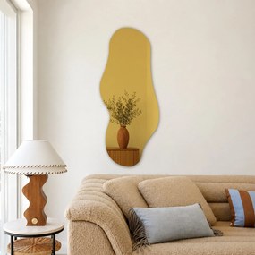Espelho com acabamento dourado Pure R54