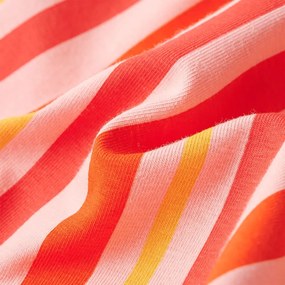 Vestido de criança com cordão rosa e vermelho 104