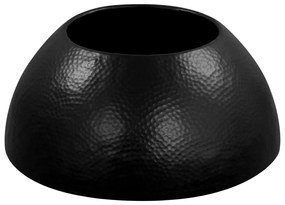 Mesa de centro em alumínio martelado 70x30 cm preto