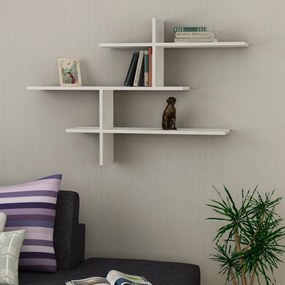Prateleira de Parede Leo – Branco – 123x80,5x22 cm