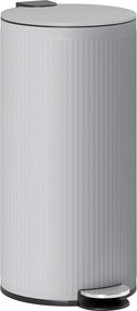 HOMCOM Papeleira cozinha 30L, papeleira com pedal e balde interior amovível, tampa com fecho suave, 36x30x60,5cm, cinza | Aosom Portugal