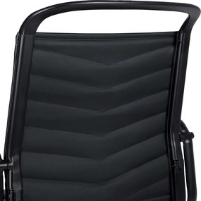 Cadeira de escritório Bakers Couro sintético preto