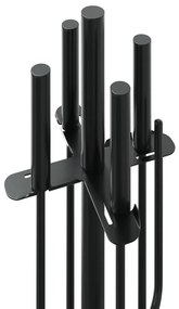 Conjunto de ferramentas para lareira 5 pcs 18x66 cm aço