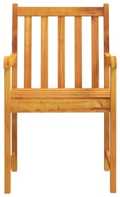 Conjunto de Jantar 3 pcs Madeira Natural 100-200 cm