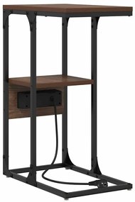 Mesa-de-cabeceira Carvalho castanho 41.5 x 26 x 60.5 cm