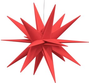 Luzes de Natal com LEDs 3 pcs dobrável vermelho